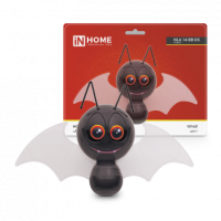 Ночник сд NLA 14-BB-DS ЛЕТУЧАЯ МЫШКА черная с датчиком освещения 230В IN HOME