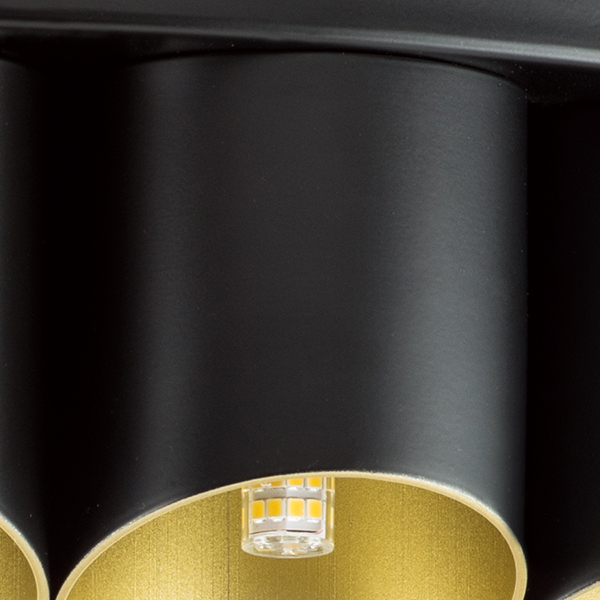 720407 Люстра SIENA 40х40W G9 ЧЕРНЫЙ/ЗОЛОТО