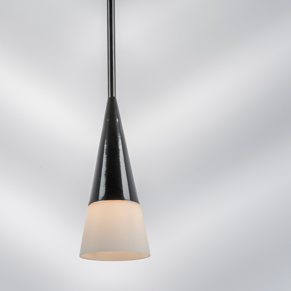 804117 Подвес CONICITA 1х40W E14 ЧЕРНЫЙ/БЕЛЫЙ