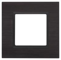 14-5201-05 ЭРА Рамка на 1 пост, металл, Эра Elegance, чёрный+антр (10/50/1500)