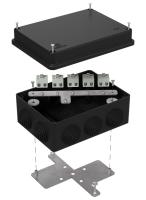 Коробка огнестойкая для о/п 40-0310-FR2.5-10 Е15-Е120 RAL9005 150х110х70 (6 шт/кор) Промрукав