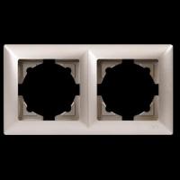 VS2825141 Рамка 2-я бежевый металлик