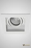 Поворотный встраиваемый точечный светильник AM Group AM165 WH