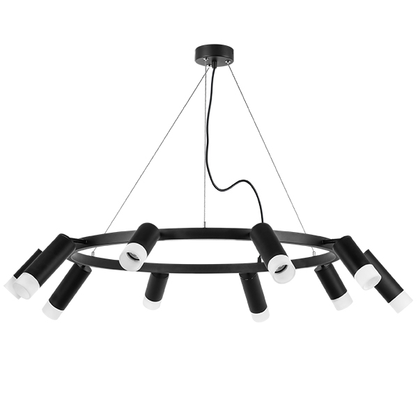 LR0203758751 Люстра RULLO 10х50W GU10 ЧЕРНЫЙ (571020+214437-5+214487-5+202431-10)