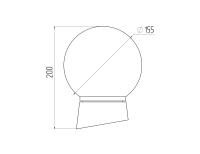Светильник ЭРА НБП 01-60-004 с наклонным основанием Гранат полиэтилен IP20 E27 max 60