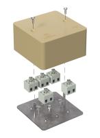 Коробка огнестойкая для кабель-канала 40-0460-FR2.5-10 Е15-Е120 RAL1001 85х85х45 (44 шт/кор) Промрукав