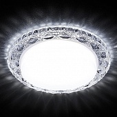 G288 CH хром/прозрачный GX53+3W(LED WHITE)