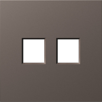 Накладка 2-я для розеток RJ45,TV,SAT, мокко, серия S08