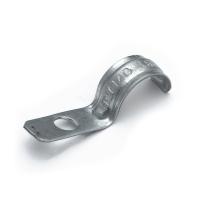 Скоба металлическая однолапковая усиленная противопожарная СМОУ d16-17 мм отв. d 6,5 мм (100шт/1600шт уп/кор) Промрукав