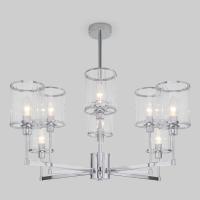 Потолочная люстра со стеклянными плафонами 60144/8 хром