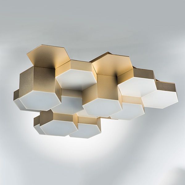 750123 Люстра потол FAVO LED-60W 2880LM Satin Gold 4000K