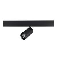 ST357.436.20 Магнитный трековый светильник ZOOM Черный LED 1*20W 3000K Lm Ra90 10-55° IP20 D60xH170 48VV SKYLINE 48