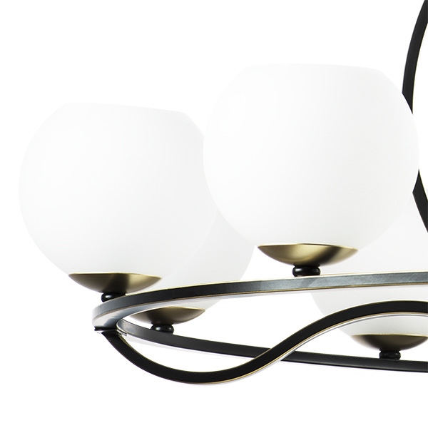 762117 Люстра ENNA 11х40W E14 ЧЕРНЫЙ/ЗОЛОТО