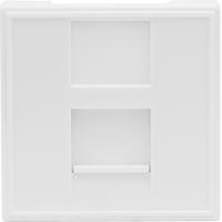 Адаптер 45х45мм для 1 модуля типа Keystone, цвет: белый