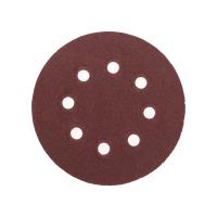 Диск абразивный на ворсовой основе, на липучке, перфорированный, P120, 125мм, 10 шт. KRANZ