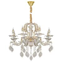 Люстра подвесная AM Group CLEOPATRA SP8 WH+GL