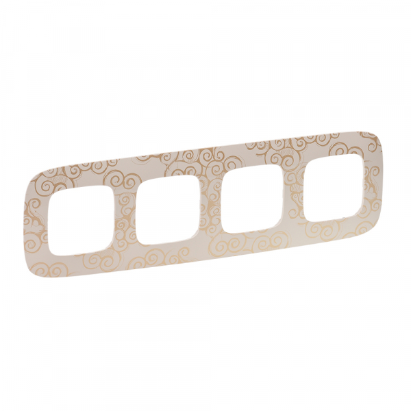 Legrand Valena ALLURE Нарцисс золото Рамка 4-ая