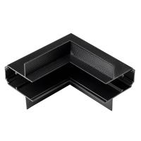 509257 Соединитель L-образный вертикальный встраиваемый UNO ЧЕРНЫЙ