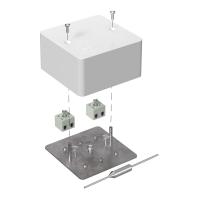 Коробка огнестойкая для кабель-канала 40-0460-FR6.0-4-П Е15-Е120 с термопредохранителем RAL9003 85х85х45 (44 шт/кор) Промрукав