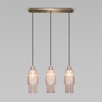 Подвесной светильник со стеклянными плафонами 50209/3 бронза