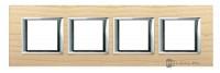BT Axolute Ясень Рамка 2+2+2+2 мод прямоугольная (надпись горизонтально)