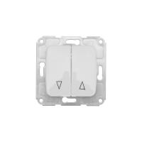 DEA Выключатель для жалюзи 2кл с/у 10А мех. Бел KRANZ 