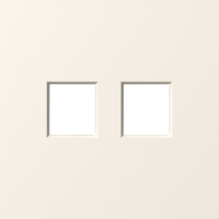 Накладка 2-я для розеток RJ45,TV,SAT, матовый кремовый, серия S08