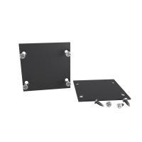 Комплект заглушек для радиусного профиля 2шт. черный