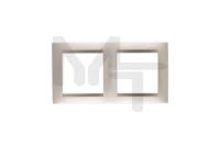 Рамка на 2 поста  шампань