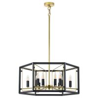 713327 Люстра REGOLO 12х40W E14 ЧЕРНЫЙ МАТОВЫЙ/ЗОЛОТО