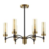 6538/6C CLASSI LN23 34 чёрный, латунь Люстра потолочная E14 6*40W 220V SHARON