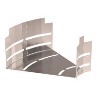 Угол горизонтальный изменяемый 0-45 градусов Стандарт INOX (AISI 409) 200х100 Промрукав