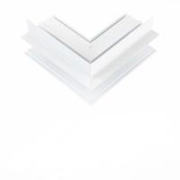 Угловой соединитель внешний для встраиваемого шинопровода белый, AM548 WH SMART