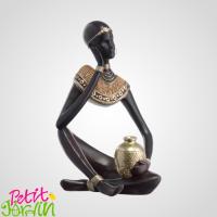 Интерьерная статуэтка Африканка из полистоуна