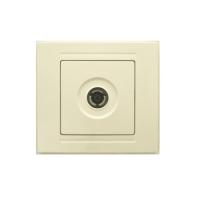 MD2912122 ТВ розетка проходная крем