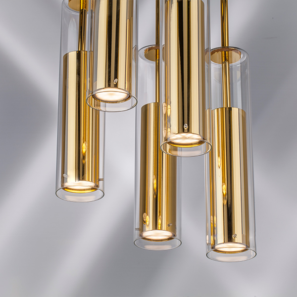 756052 Люстра CILINO 5х40W GU10 GOLD