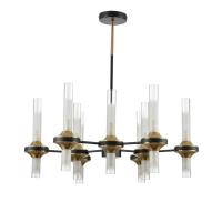 8112/18 NEOCLASSI LN25 26 черный/бронза/прозрачный, металл/стекло Люстра потолочная G9 18*30W 220V TAMARESA