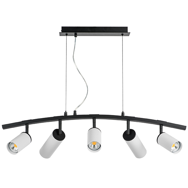 LR735363862 Люстра RULLO 5х50W GU10 ЧЕРНЫЙ/БЕЛЫЙ (571735+214436-3+214486-2)