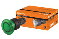 Кнопка грибовидная SB7-CWM31 с возвратом, 1НО, 24 В LED, d35 мм, зеленая, IP40 TDM