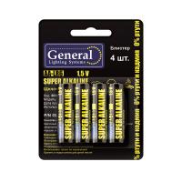 Батарейка GBAT-LR6  AA щелочная  4pcs/blister (4/48/576)