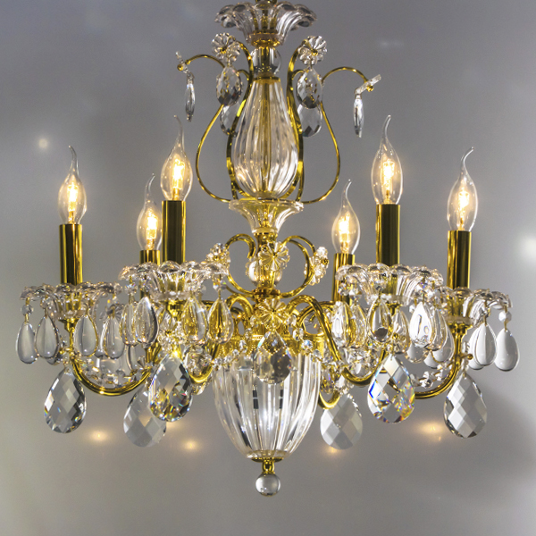 790062 Люстра SCHON 6x60W E14 Gold