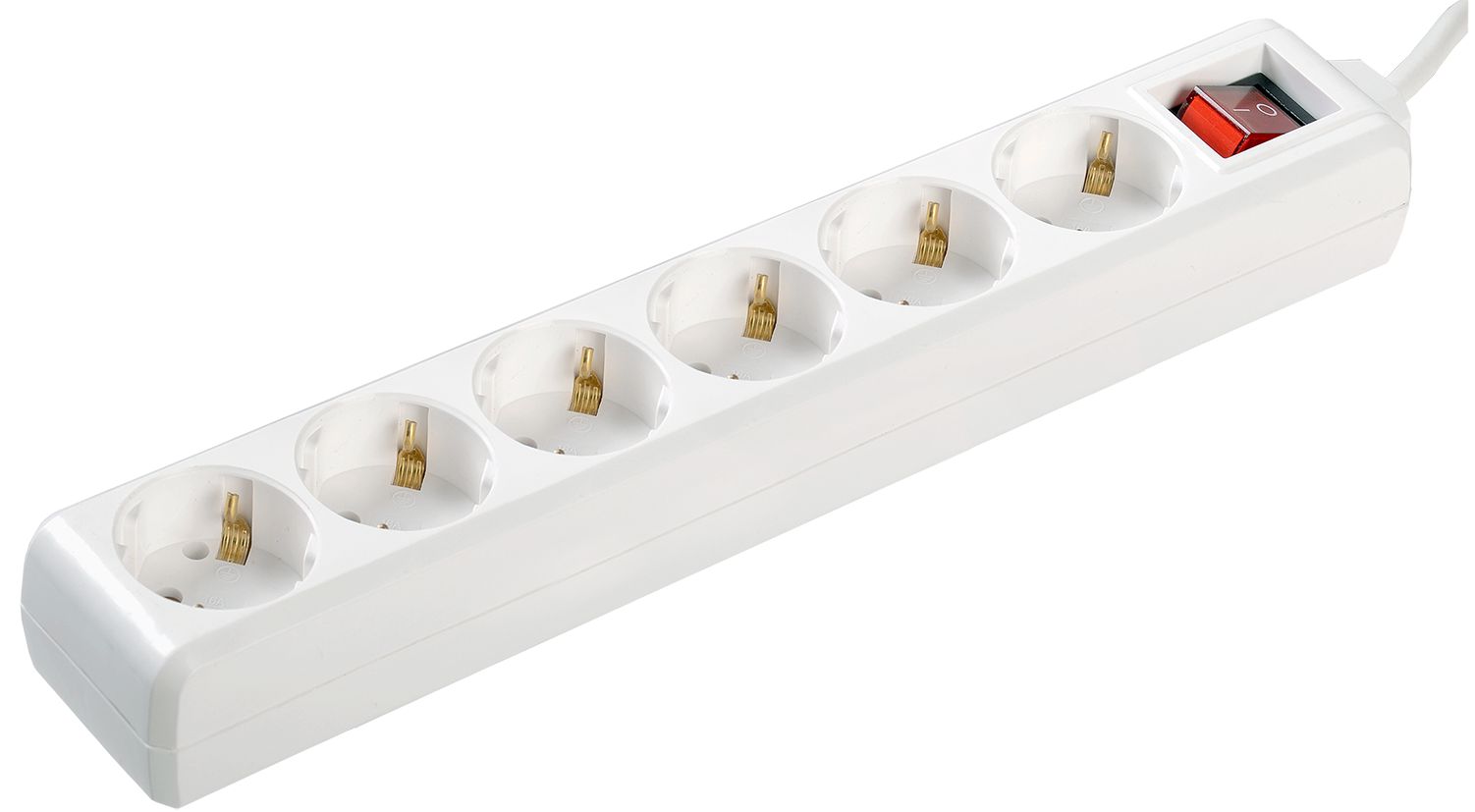 Удлинитель У06К-выкл. 6 мест 2P+PE/3м 3х1мм2 16А/250В IEK