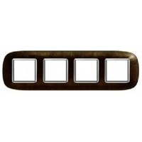 BT Axolute Кожа Кофе Рамка 2+2+2+2 мод эллипс