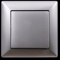 VS2815101 Выкл. 1-клав. серебряный металлик