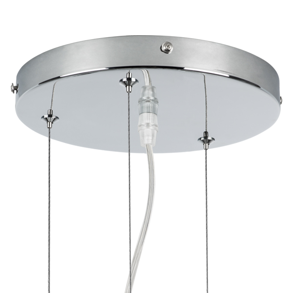 758214 Люстра подв. DIAFANO 21х40W G9 ХРОМ/ПРОЗРАЧНЫЙ