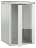 ITK LINEA W Шкаф настенный 18U 600х600мм дверь стекло серый 2.0