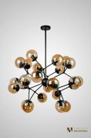Люстра на штанге со стеклянными шариками AM Group AM258-24