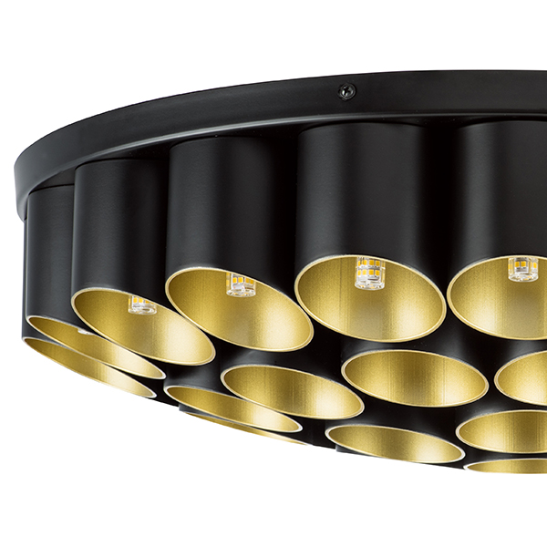 720407 Люстра SIENA 40х40W G9 ЧЕРНЫЙ/ЗОЛОТО