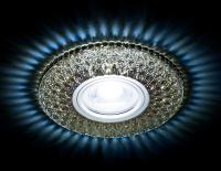 S333 BK/CLD хром/тонированный хрусталь/MR16+3W(LED COLD)