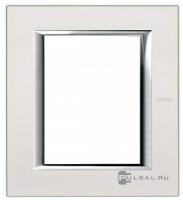 BT Axolute Жемчужное Серебро Рамка 3+3 мод прямоугольная